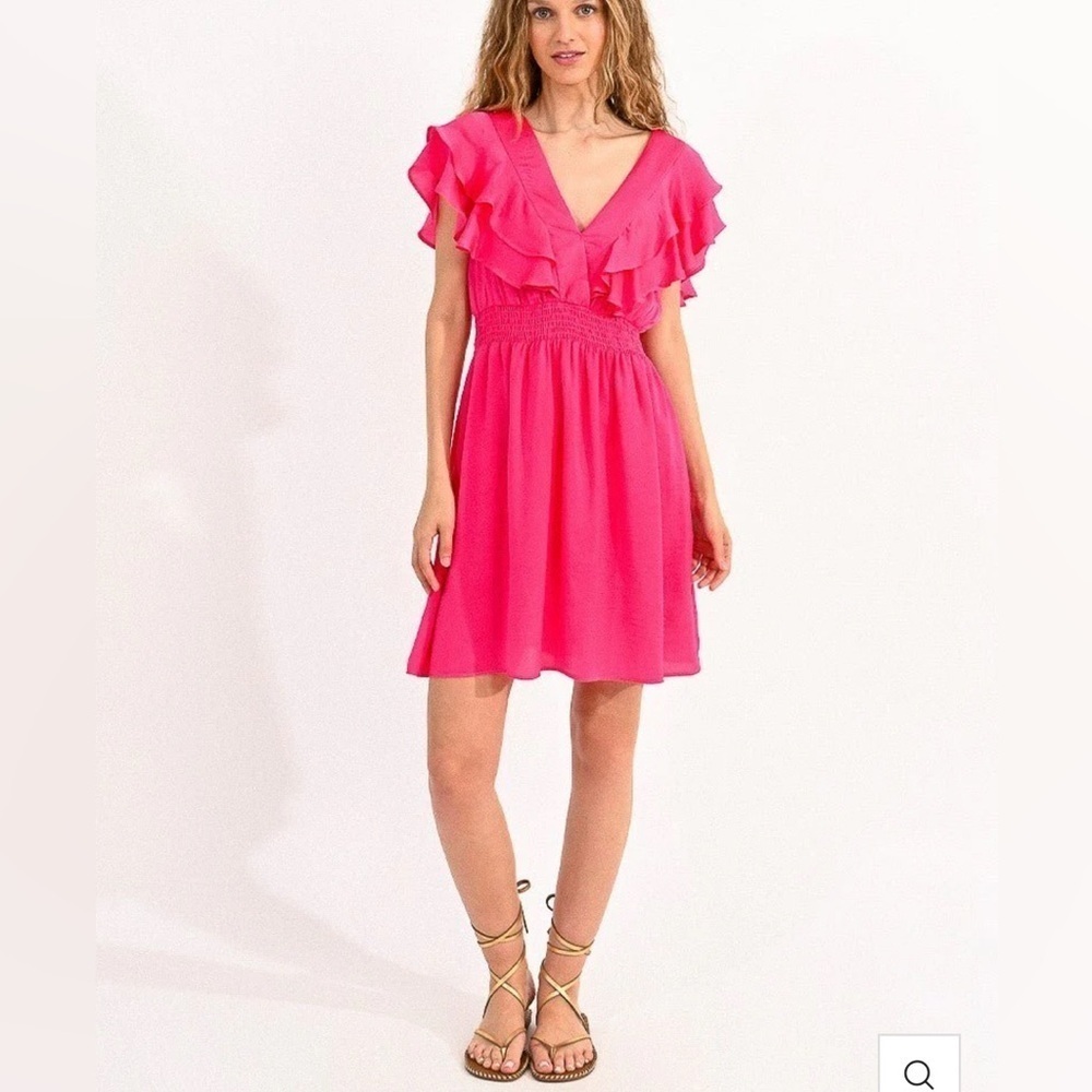 NWT Lili Sidonio by Molly Bracken Mini Dress in Fushia Size M
